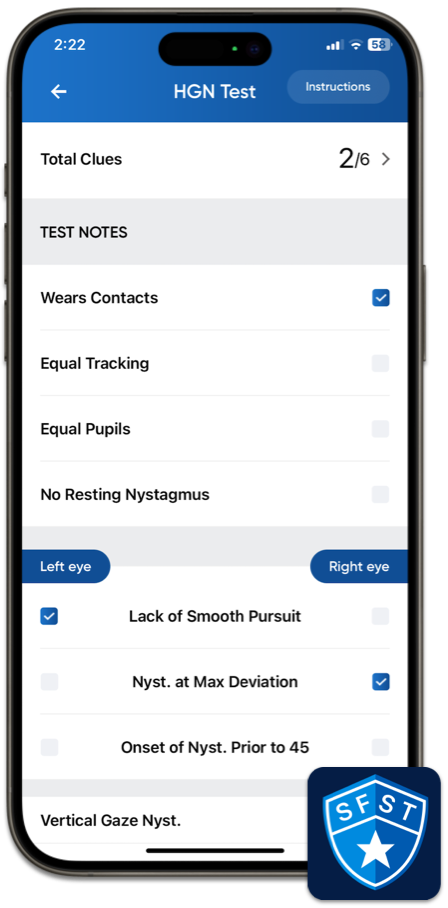 SFST Report App